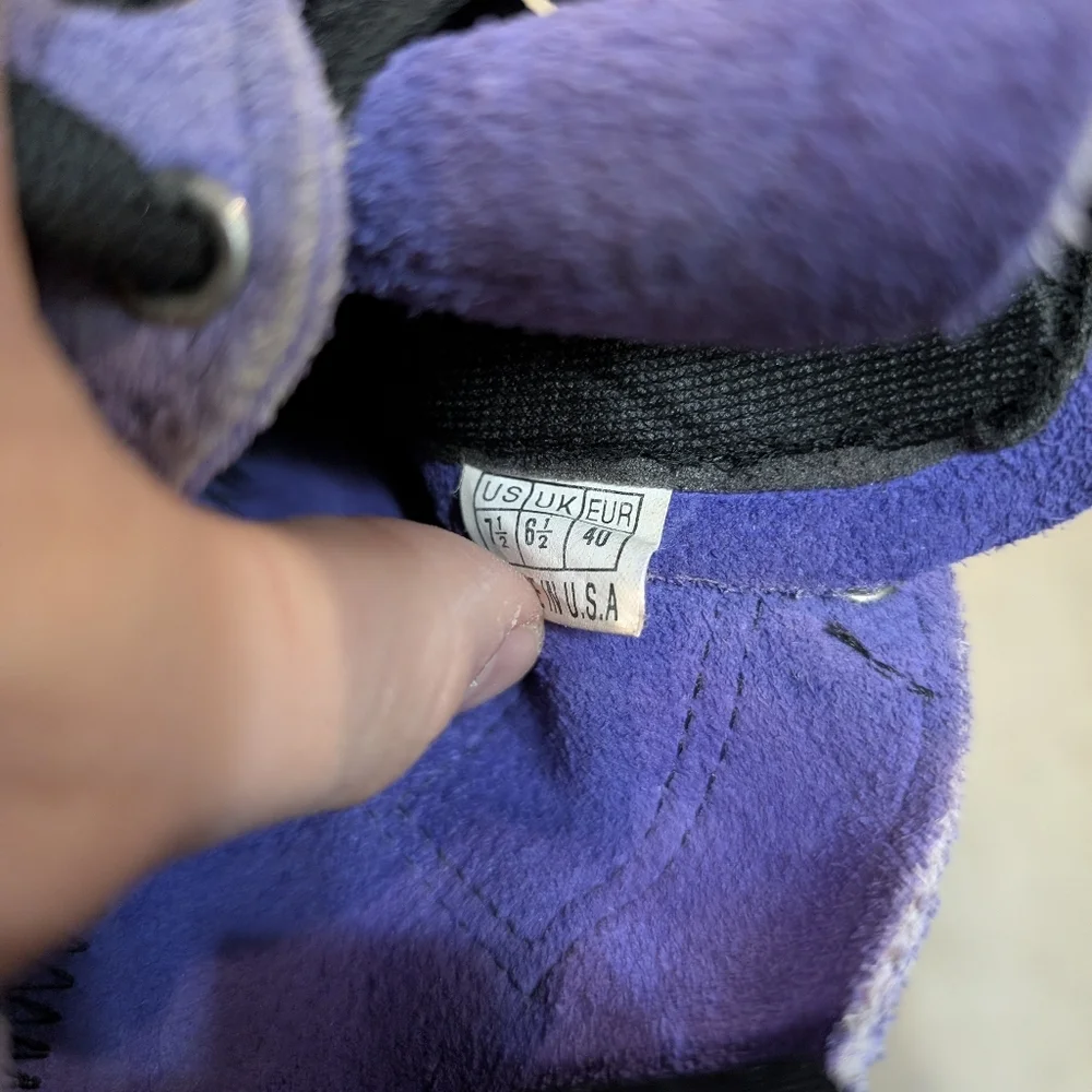 5 10 Stealth C4 Climbing Shoes Faded Purple Men's 7.5 Lace Up - Picture 6 of 7